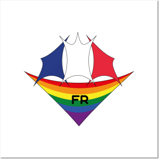 France pride flag Posters and Art